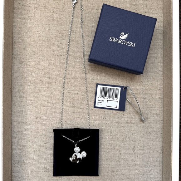 Swarovski Mickey Mouse Pendant Necklace and Earring Set - Picture 9 of 14